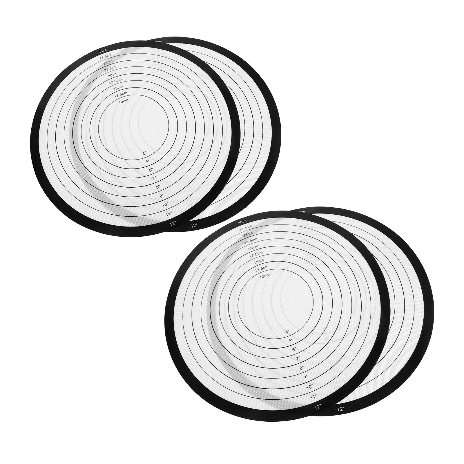 Silicone Baking Mat - 4 قطع من حصائر الخبز السيليكونية