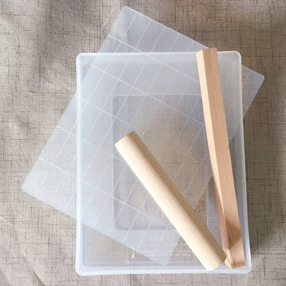 Silicone Baking Mat - مجموعة أدوات خبز النوجا 4 في