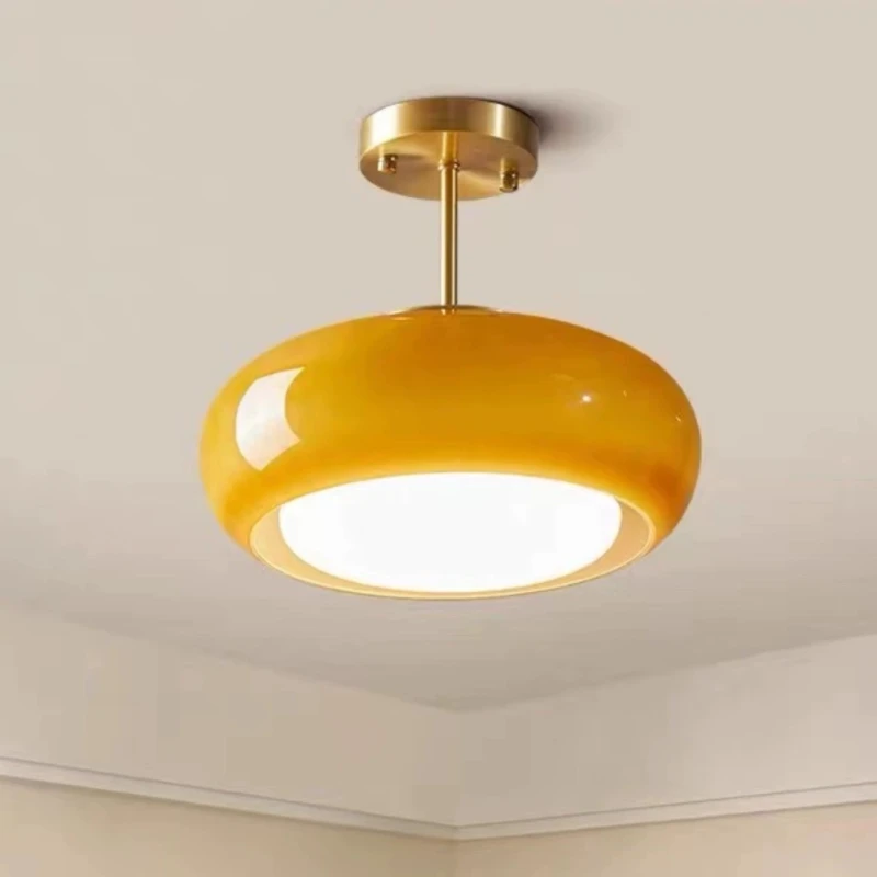Kitchen Gadgets Gold - متواضع خمر الزجاج ثريا تركب بالسقف