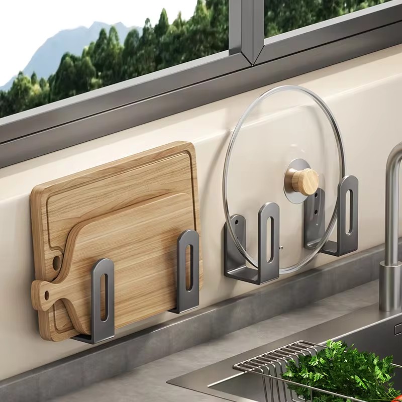 Kitchen Gadgets Storage Ideas - 2 قطعة/المجموعة غطاء وعاء رف غطاء