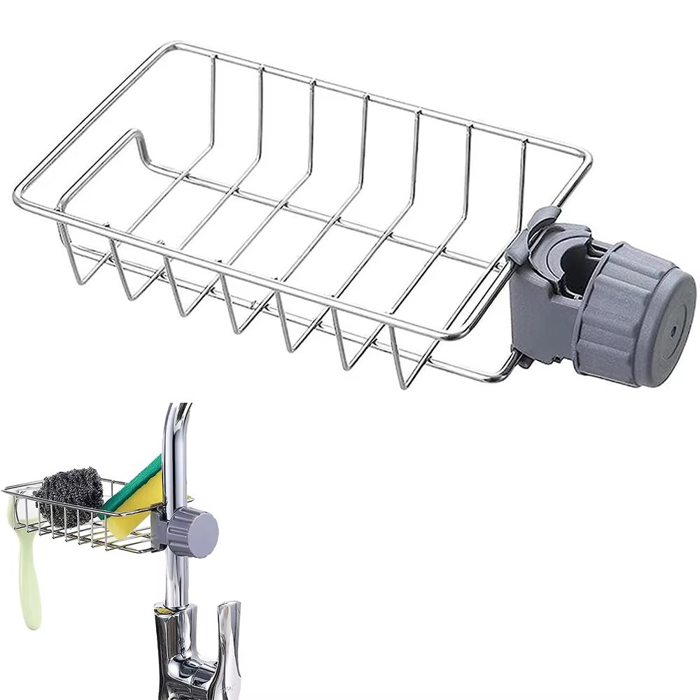 Kitchen Gadgets Storage Ideas - رف تصريف لحوض المطبخ، حامل إسفنج