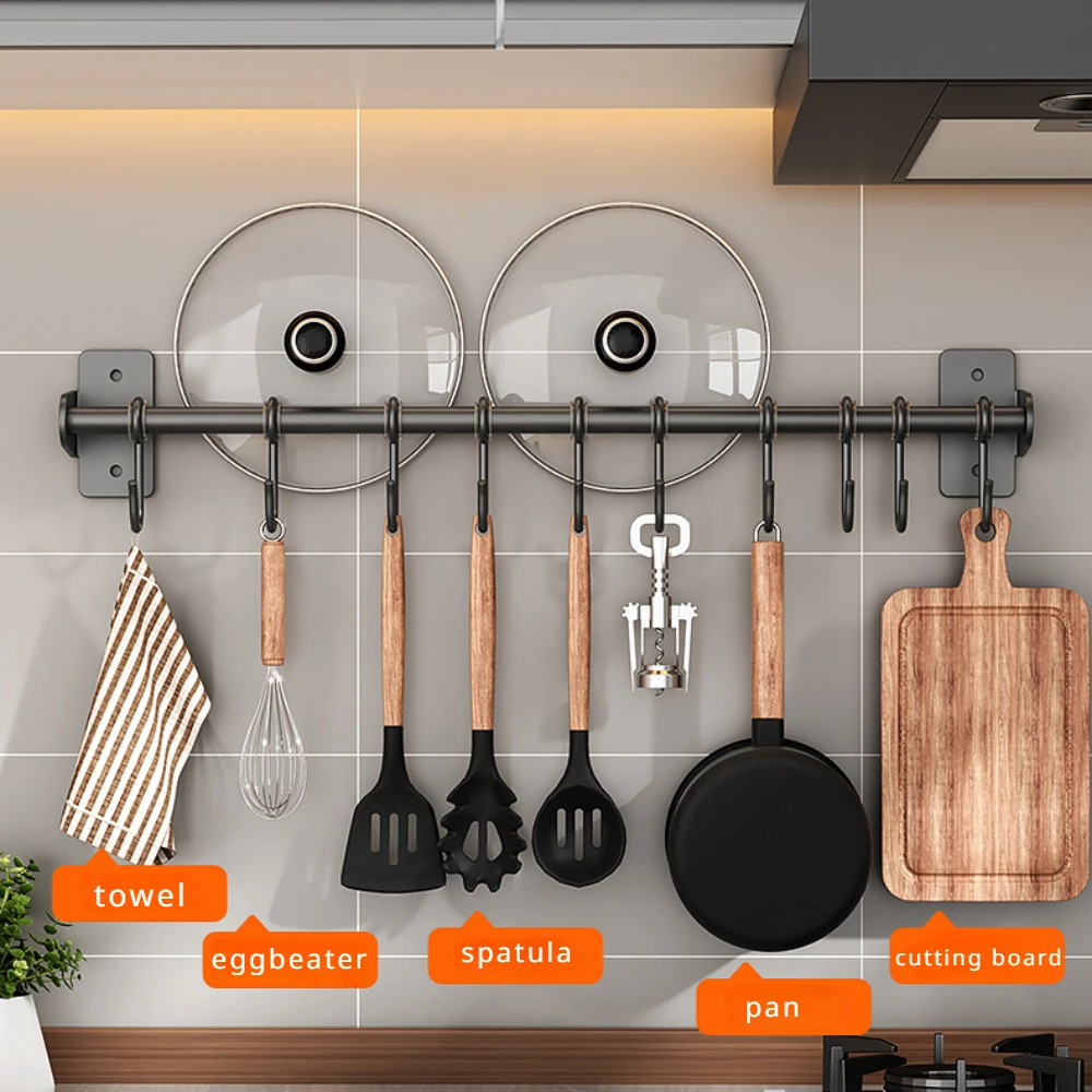 Kitchen Gadgets Storage Ideas - لا لكمة المطبخ هوك رف أرفف