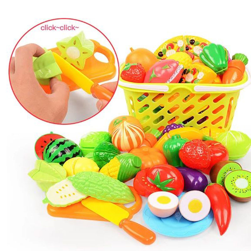 Kitchen Gadgets For Kids - مجموعة ألعاب تقطيع الفواكه والخضروات للأطفال،