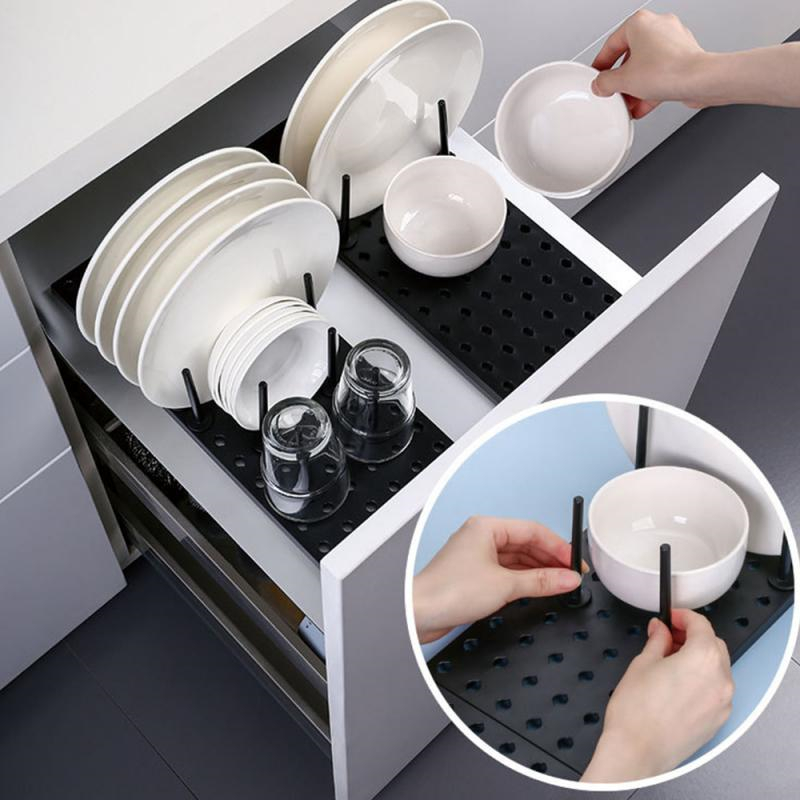 Kitchen Gadgets Storage Ideas - منظم المطبخ رف تجفيف الأطباق لوحات