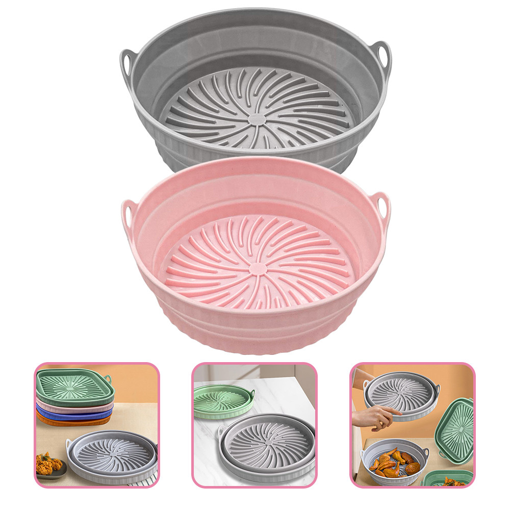 Silicone Baking Mat - قطعتان من وسادات السيليكون للمقلاة الهوائية،