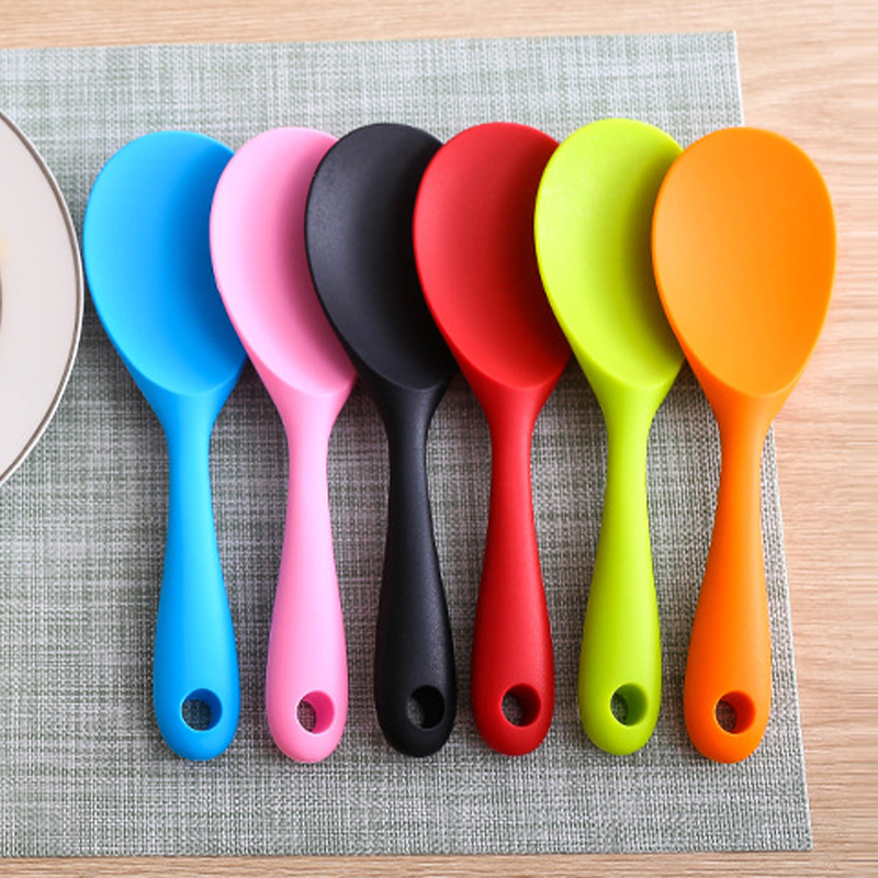 Kitchen Gadgets On Sale - مقاومة للحرارة سيليكون ملعقة أرز الغذاء