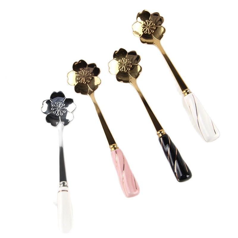 Kitchen Gadgets Gold - ملعقة تقليب قهوة من الفولاذ المقاوم