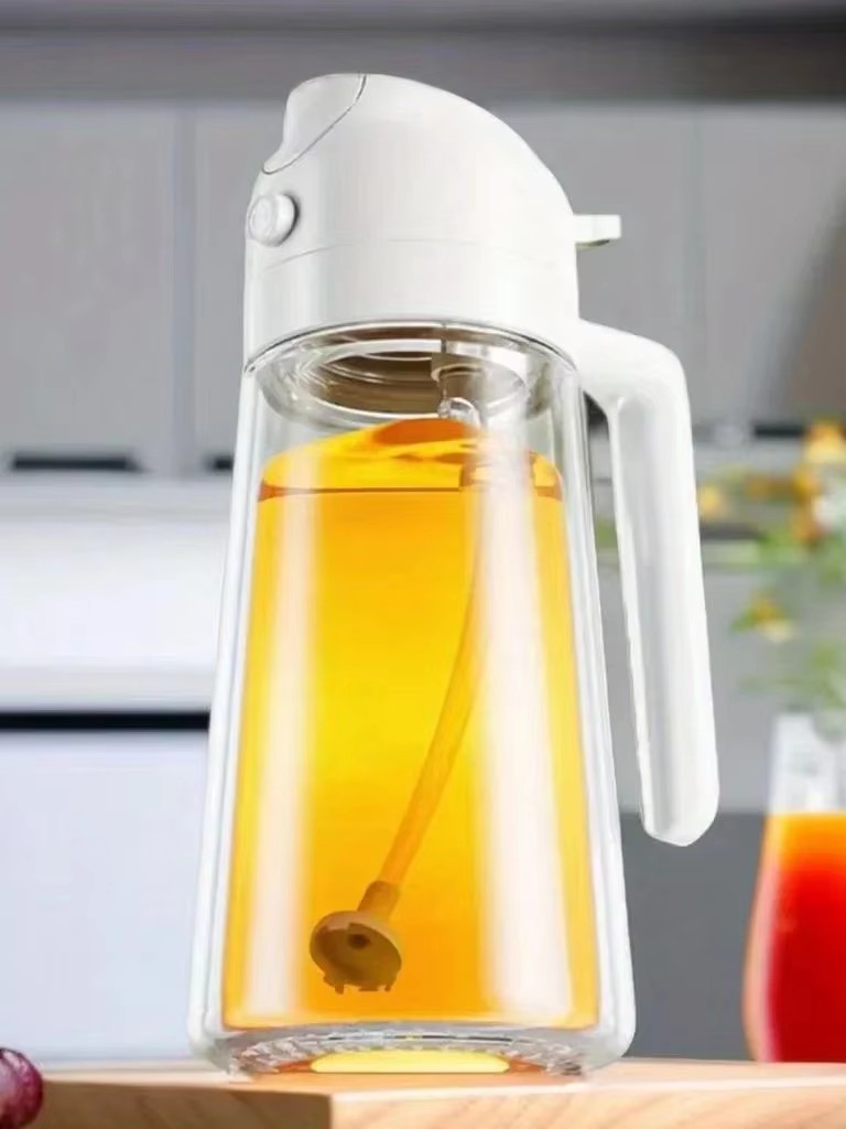 Kitchen Gadgets Oil Spray - زجاجة زيت زجاجية بمضخة، وعاء زيت
