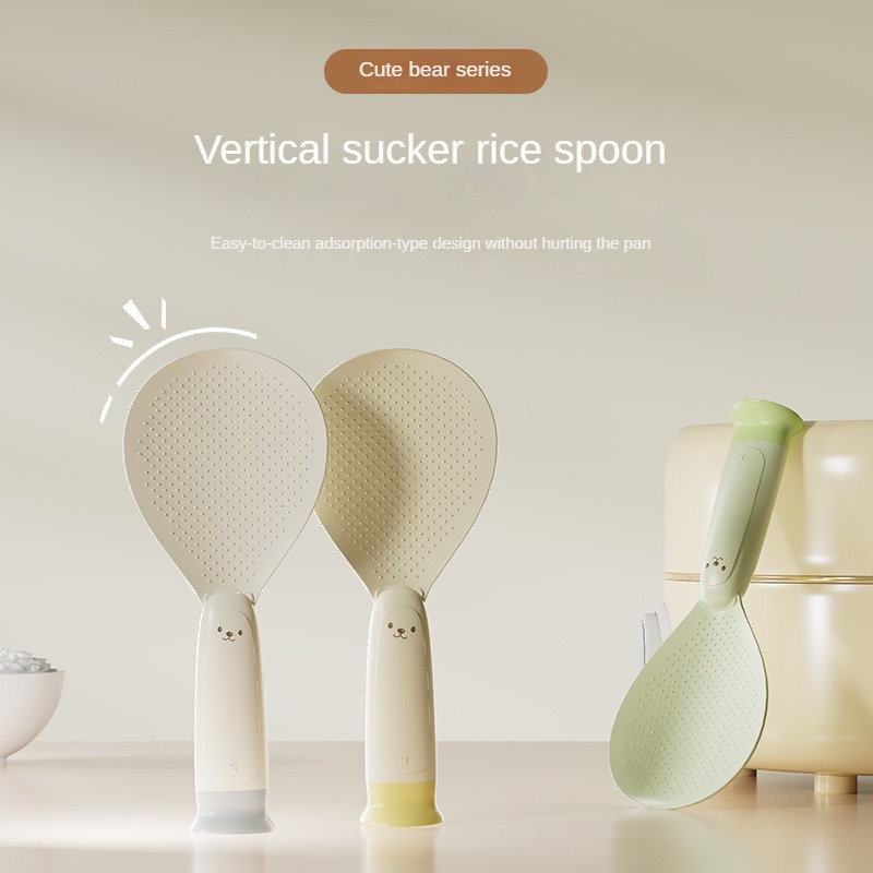 Kitchen Gadgets On Sale - ملعقة أرز جديدة بكأس شفط تبقى