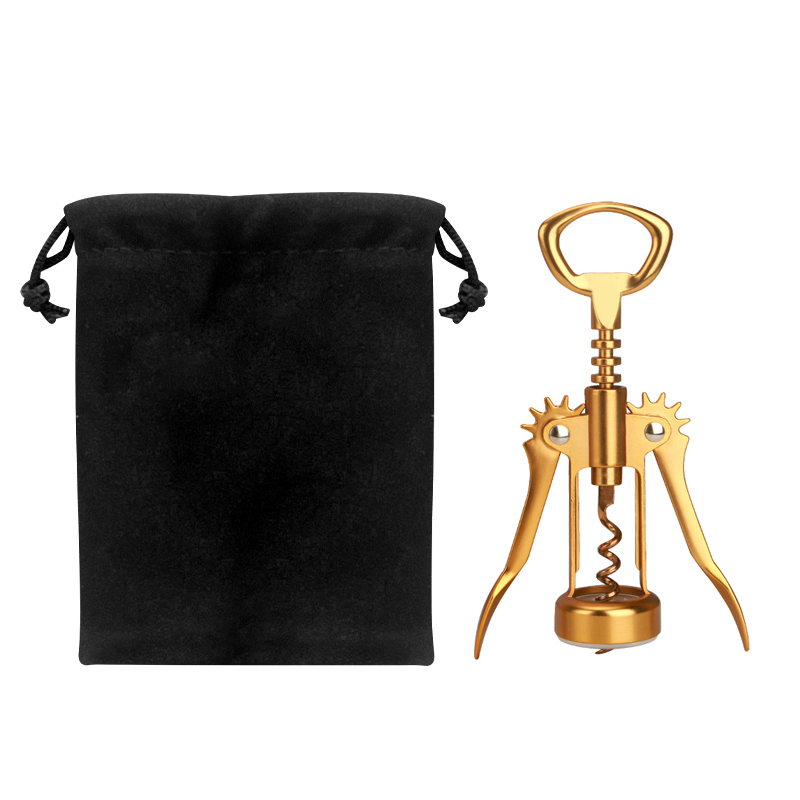 Kitchen Gadgets Gold - فتاحة زجاجات نبيذ ذهبية داكنة مع