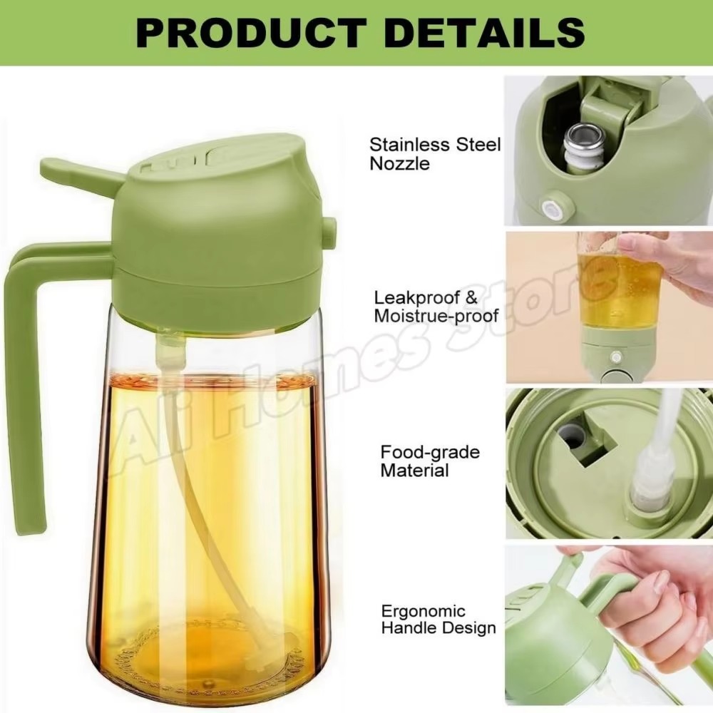 مجموعة من قطعتين: بخاخ زيت وقا - مراجعة Kitchen Gadgets Oil Spray وسعره