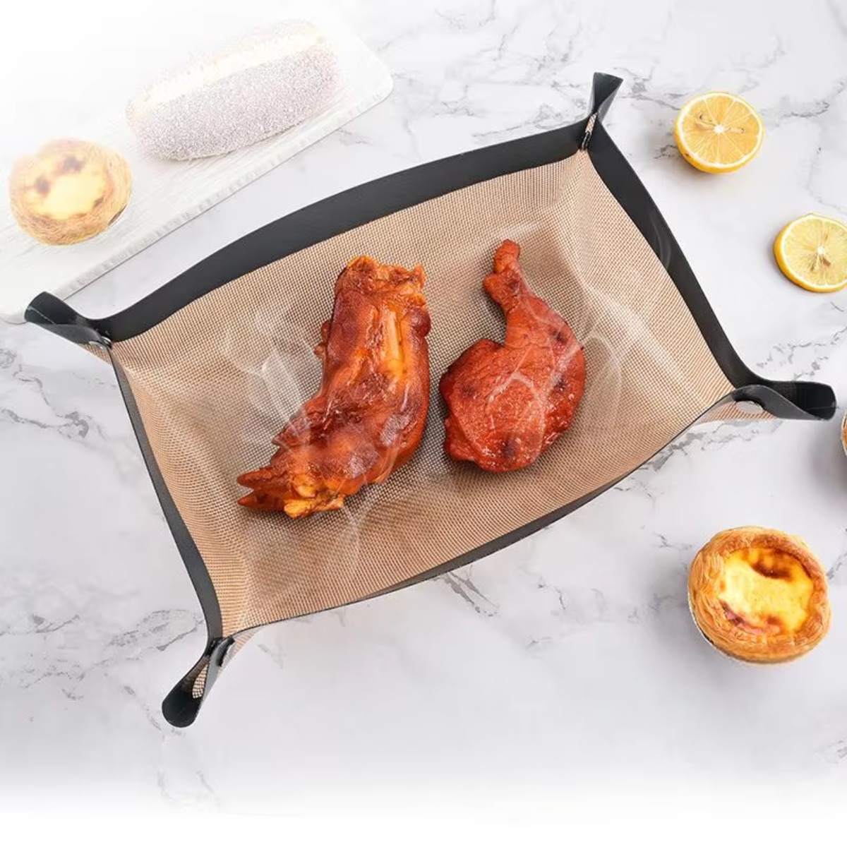 حصيرة خبز سيليكونية مع مشبك، م - مراجعة Silicone Baking Mat وسعره