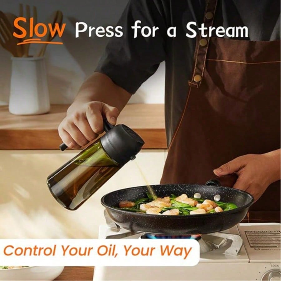 زجاجة توزيع زيت الزيتون عالية  - مراجعة Kitchen Gadgets Oil Spray وسعره