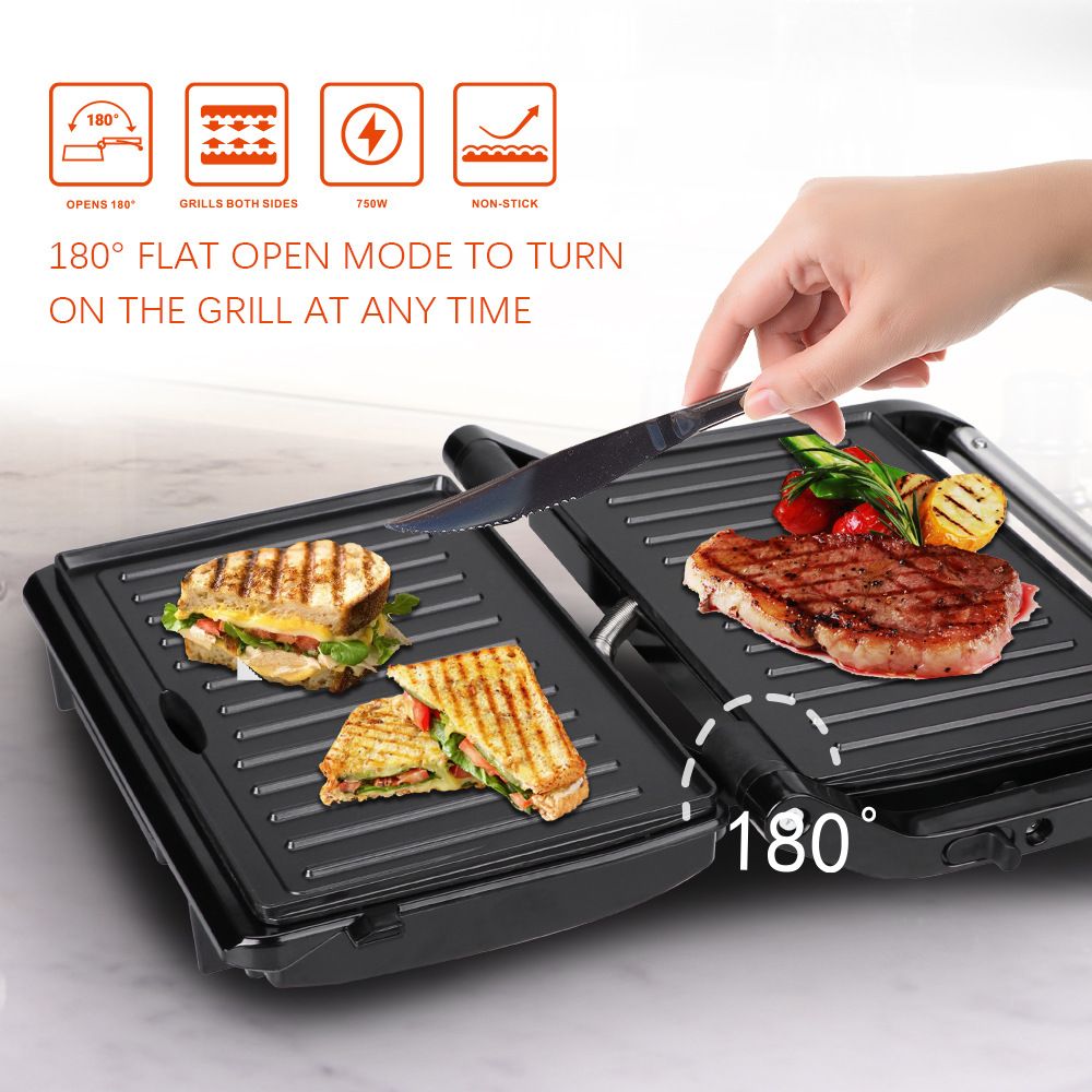 220 فولت صانع ستيك بانيني صانع - مراجعة Breakfast Sandwich Maker وسعره