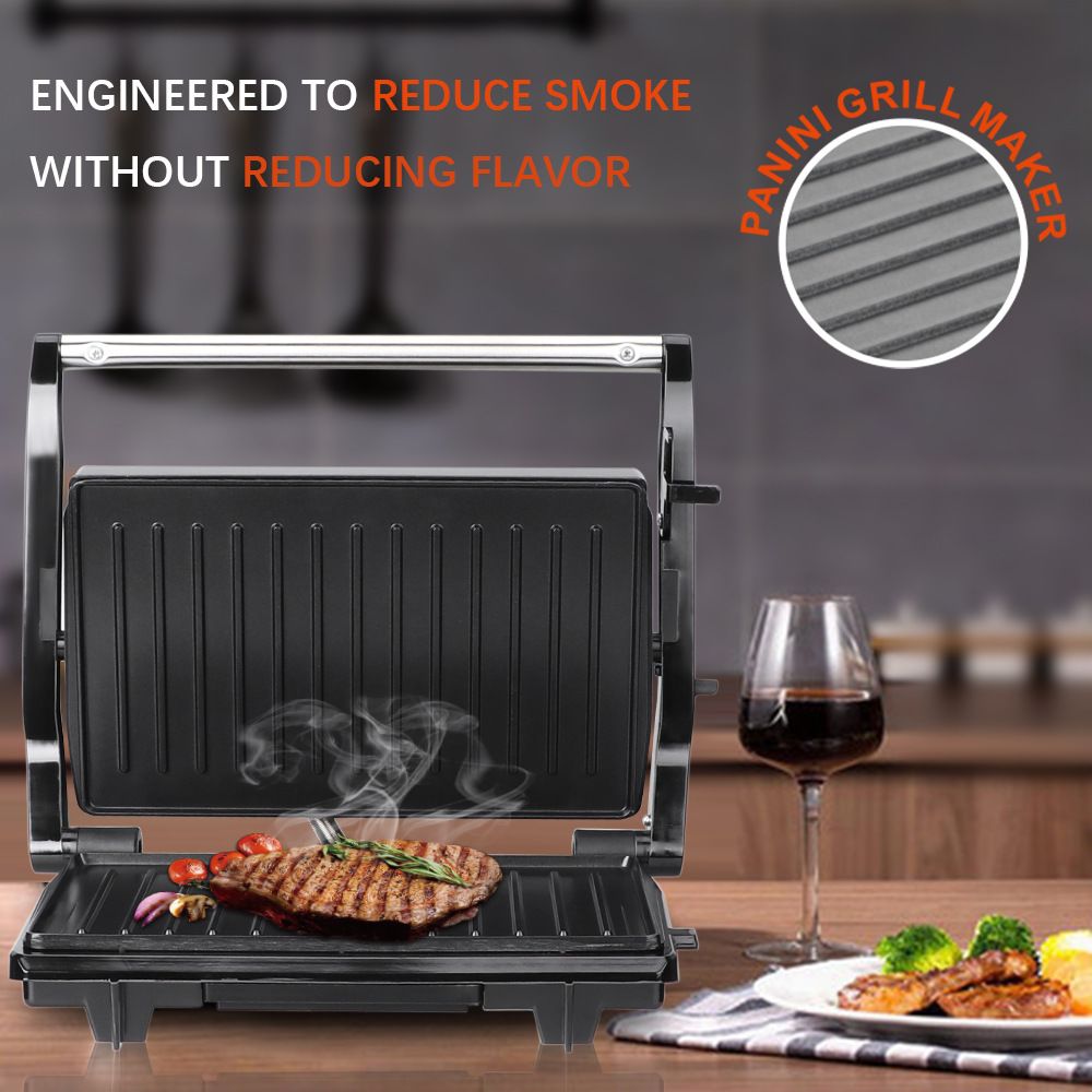 220 فولت صانع ستيك بانيني صانع - مراجعة Breakfast Sandwich Maker وسعره