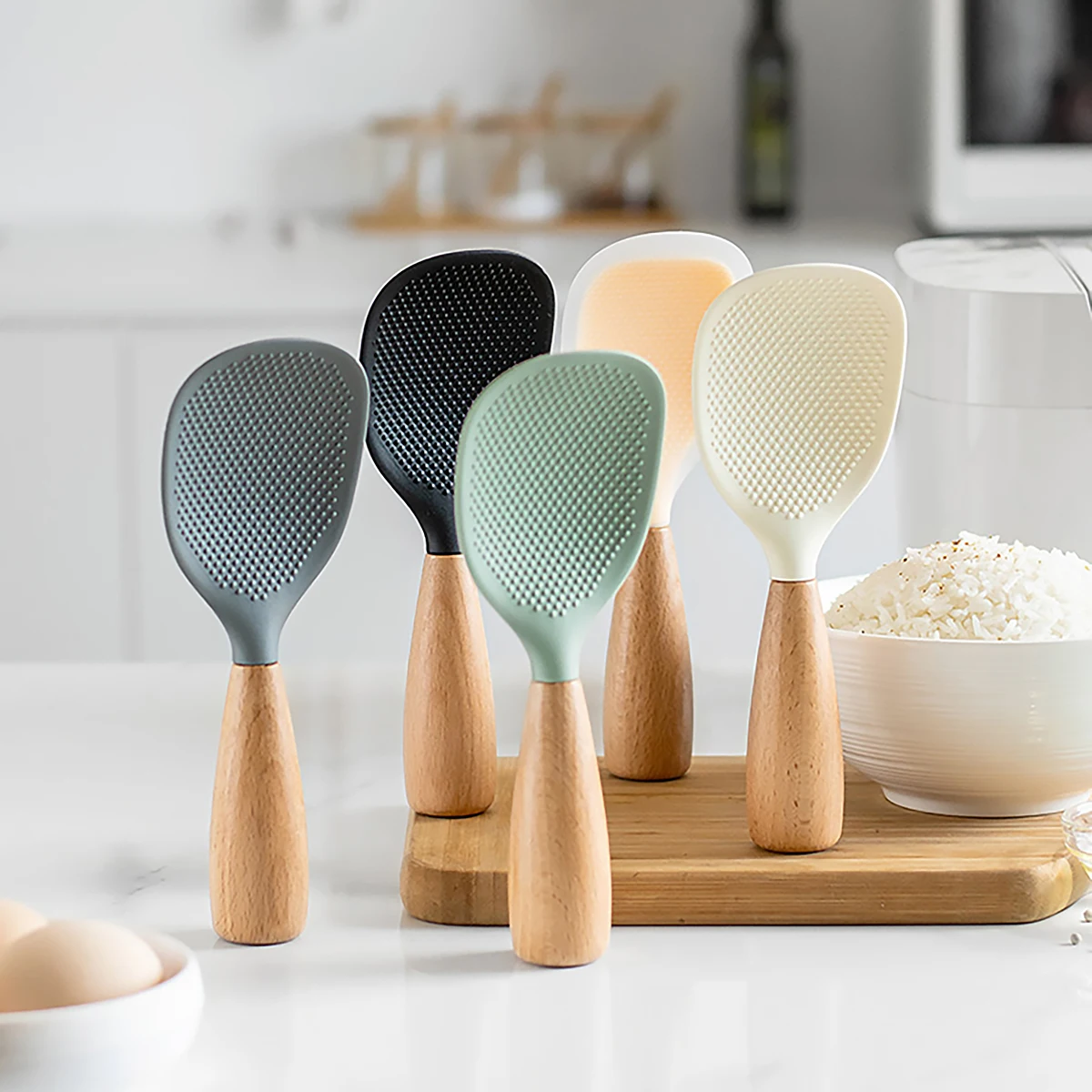معلقة سيليكون ملعقة الأرز ، مغ - مراجعة Kitchen Gadgets On Sale وسعره
