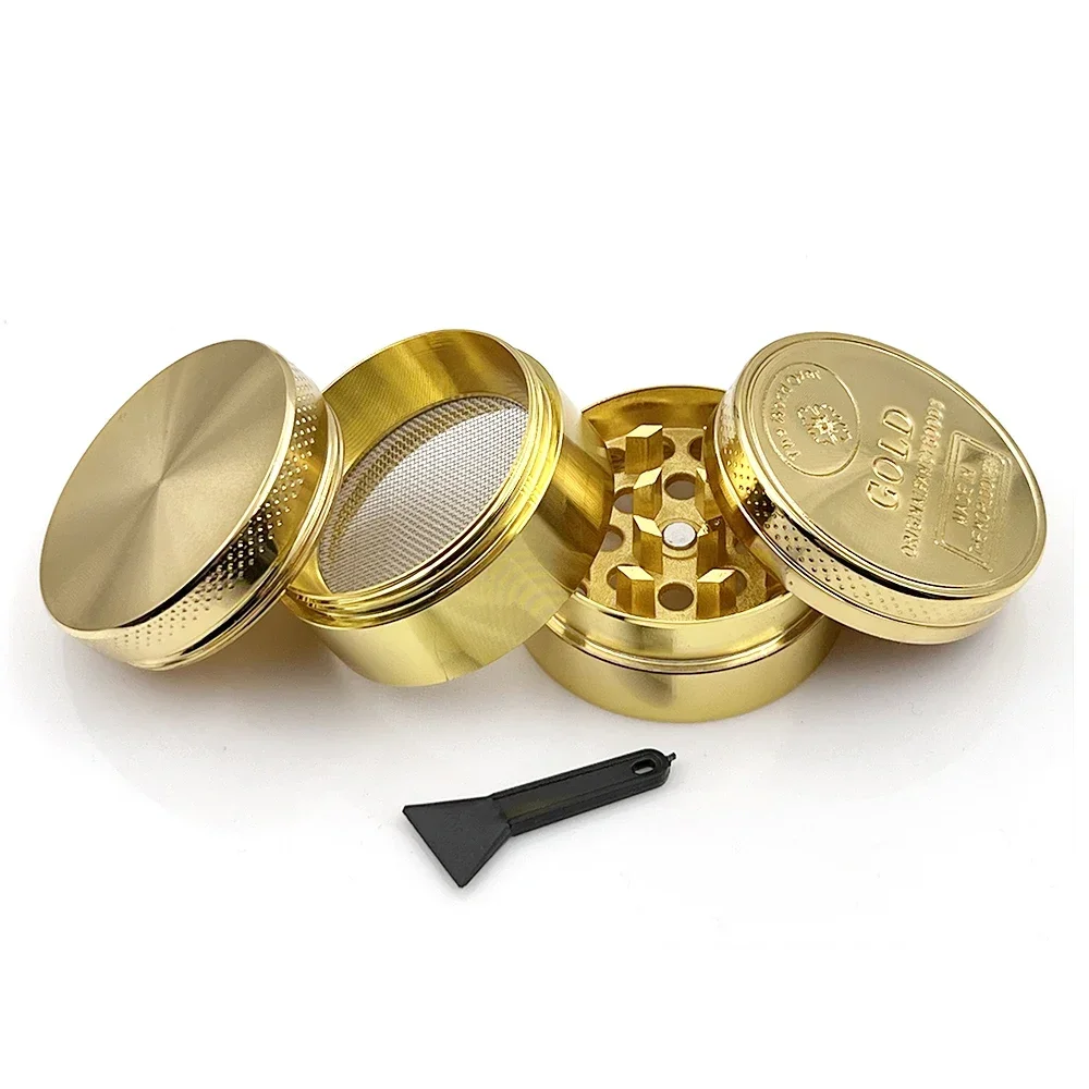 مطحنة الأعشاب 3/4 أجزاء سبائك  - مراجعة Kitchen Gadgets Gold وسعره