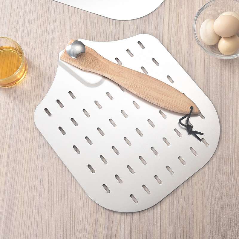 أداة خبز بيتزا مثقوبة مع مقبض  - مراجعة Pizza Stone Baking وسعره