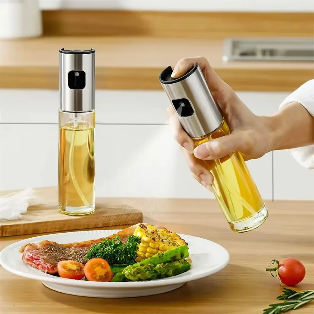 بخاخ زيت زجاجي لطهي رذاذ الزيت - مراجعة Kitchen Gadgets Oil Spray وسعره