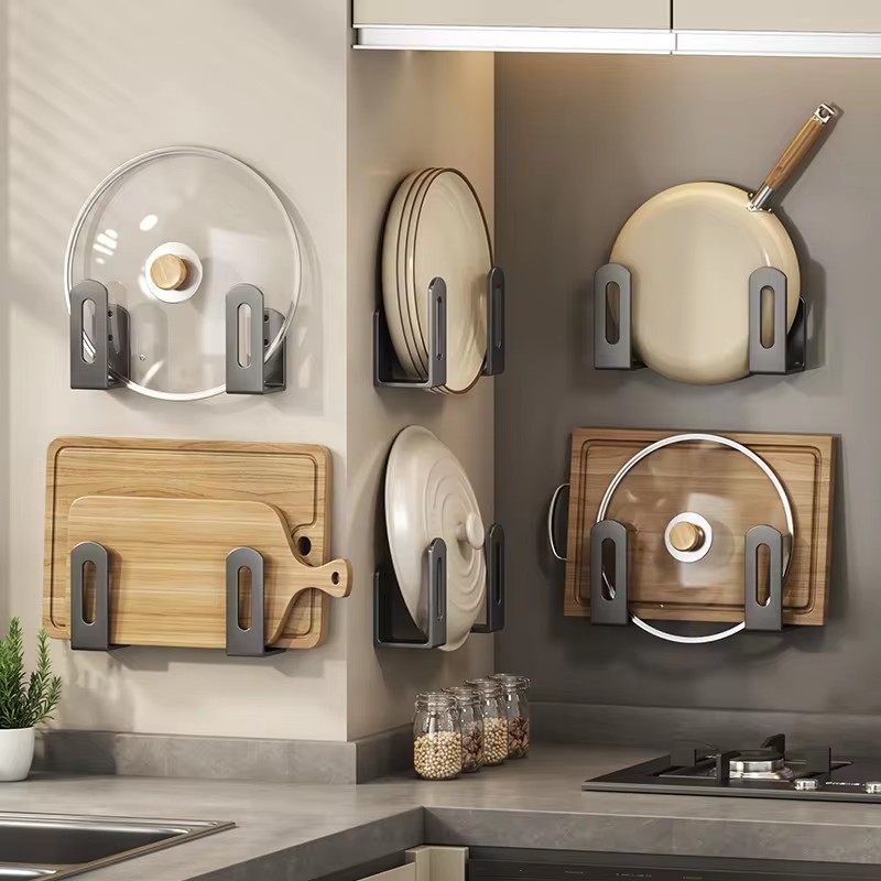 2 قطعة/المجموعة غطاء وعاء رف غ - مراجعة Kitchen Gadgets Storage Ideas وسعره