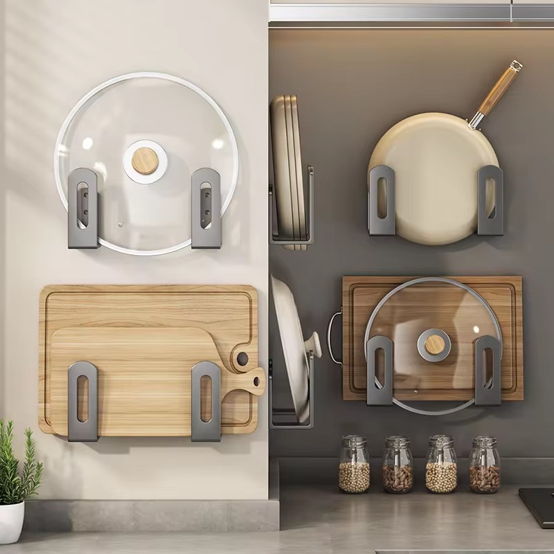 2 قطعة/المجموعة غطاء وعاء رف غ - مراجعة Kitchen Gadgets Storage Ideas وسعره
