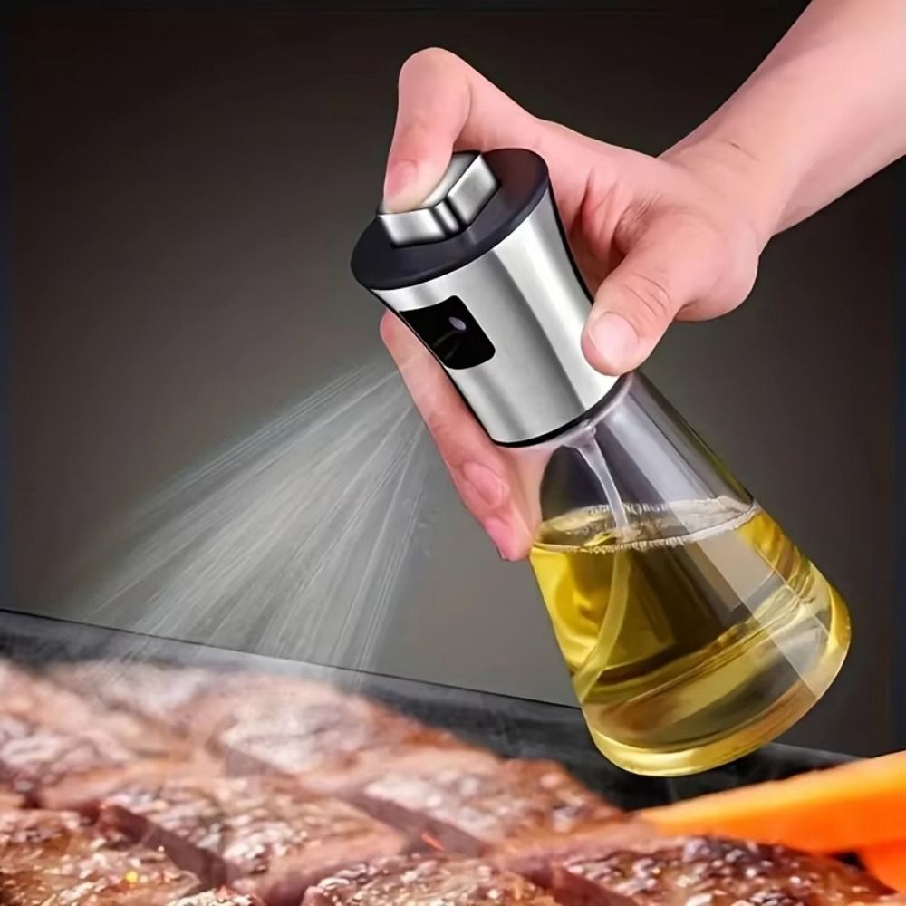 زجاجة رش زيت زجاجية مع بخاخ دق - مراجعة Kitchen Gadgets Oil Spray وسعره
