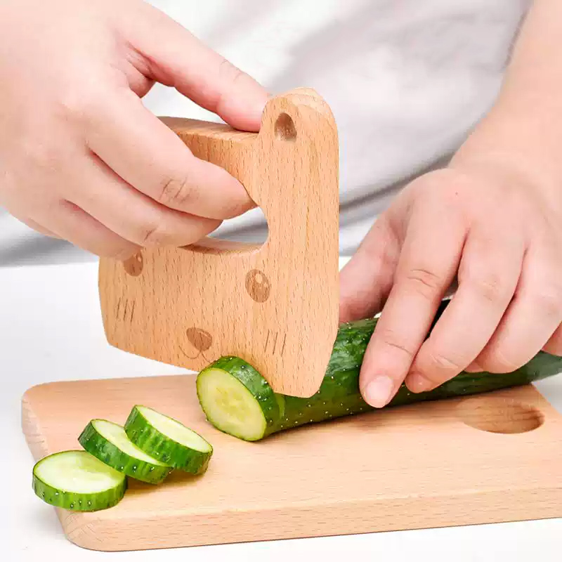 سكين خشبي للأطفال لطيف الأسماك - مراجعة Kitchen Gadgets For Kids وسعره