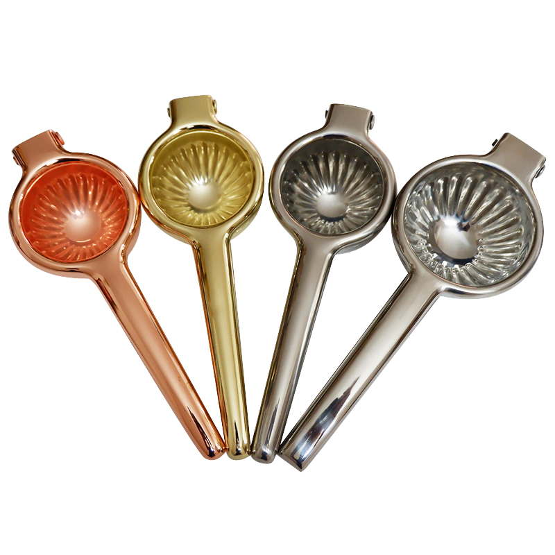 عصارة ليمون يدوية من الفولاذ ا - مراجعة Kitchen Gadgets Gold وسعره