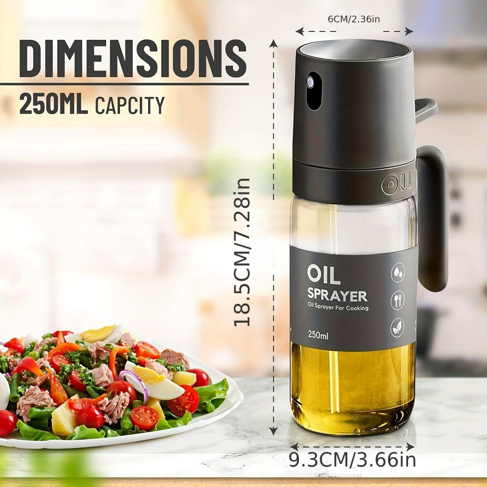 بخاخ زيت سعة 250 مل، مصنوع من  - مراجعة Kitchen Gadgets Oil Spray وسعره