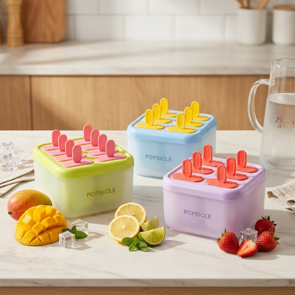 قوالب بلاستيكية للمصاصات الثلج - مراجعة Kitchen Gadgets For Kids وسعره