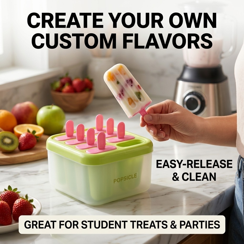 قوالب بلاستيكية للمصاصات الثلج - مراجعة Kitchen Gadgets For Kids وسعره