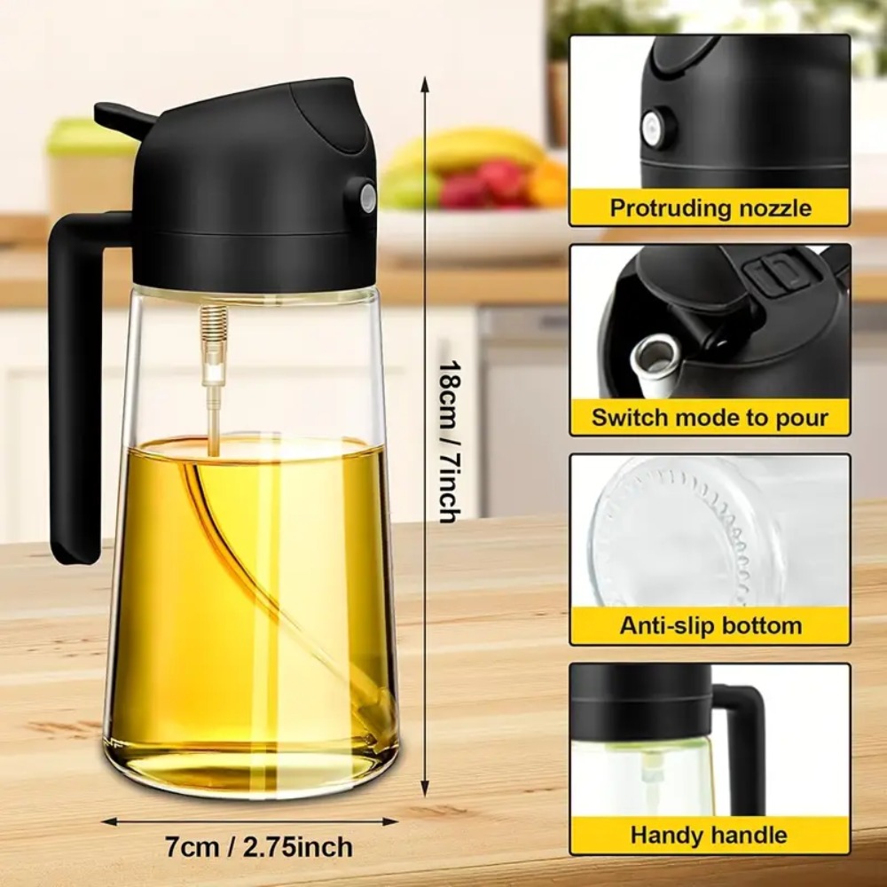 بخاخ زيت زيتون 16 أونصة/470 مل - مراجعة Kitchen Gadgets Oil Spray وسعره
