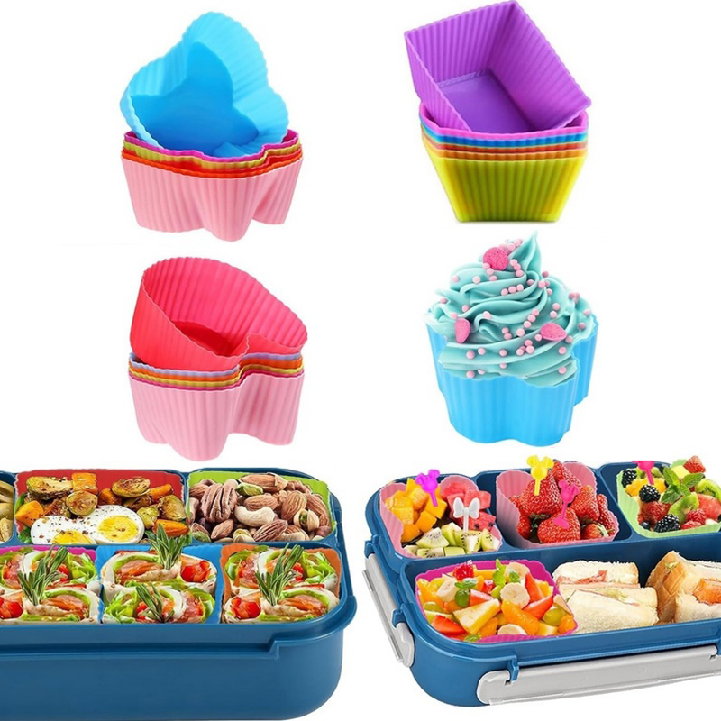 8 قطع من فواصل علب الغداء السي - مراجعة Silicone Baking Mat وسعره