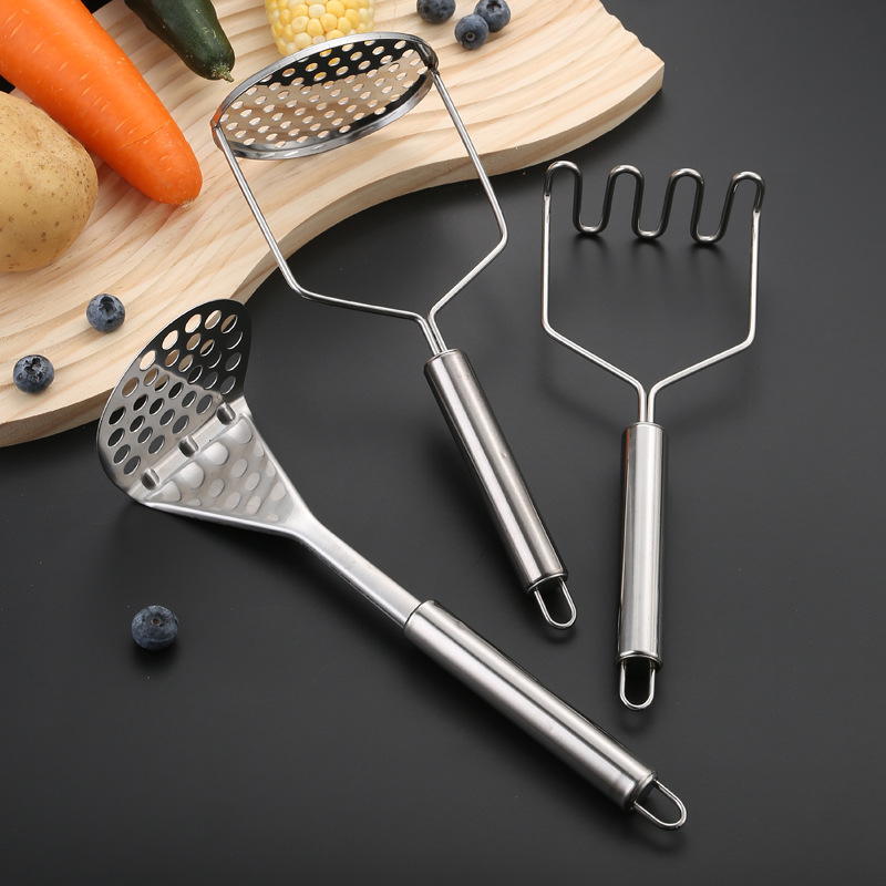 هراسة بطاطس يدوية من الفولاذ ا - مراجعة Kitchen Gadgets For Kids وسعره