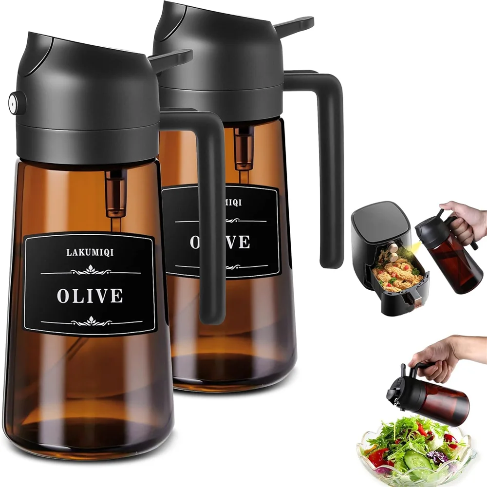 2026 موزع زيت زجاجي 2 في 1 سعة - مراجعة Kitchen Gadgets Oil Spray وسعره
