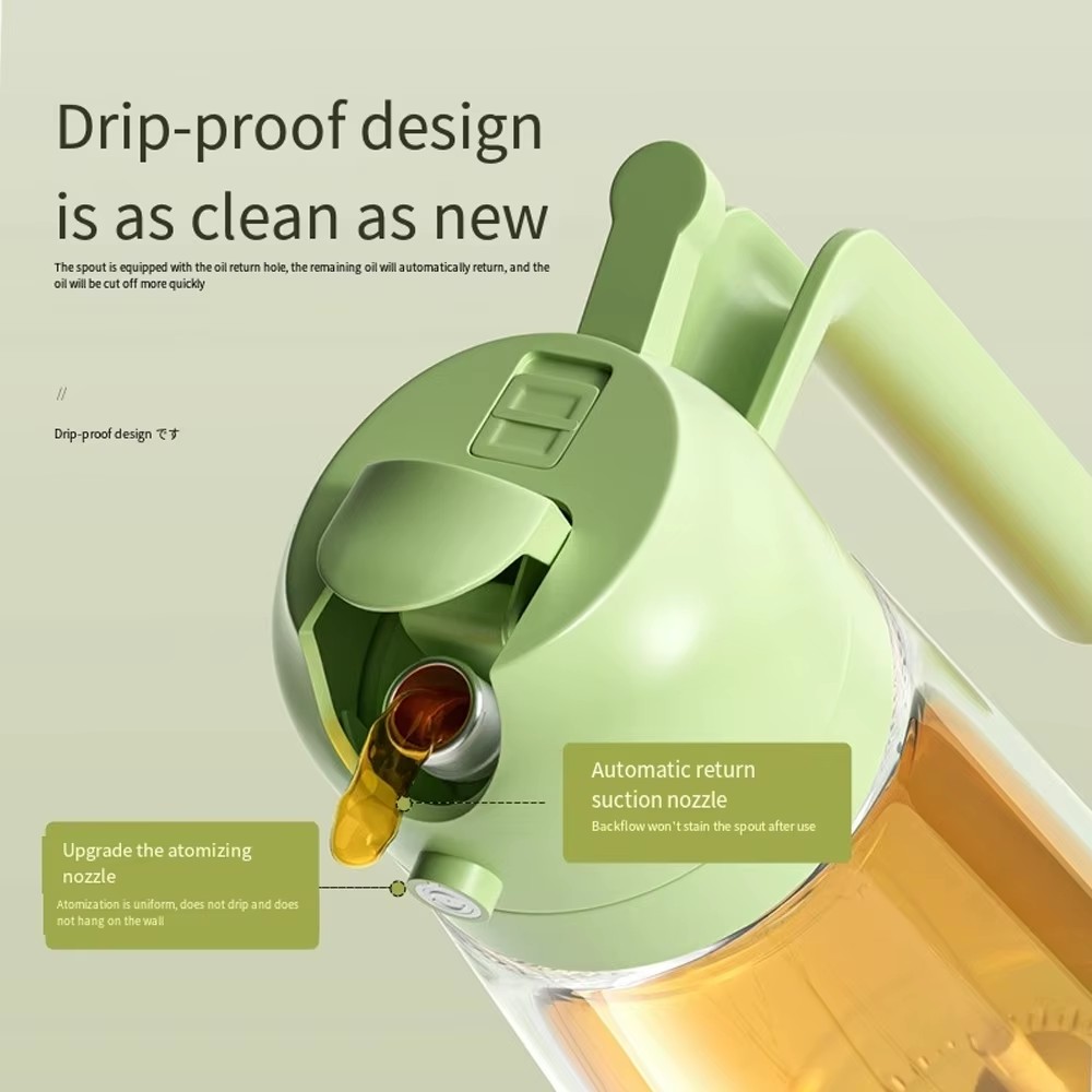 زجاجة زيت زجاجية بمضخة، وعاء ز - مراجعة Kitchen Gadgets Oil Spray وسعره