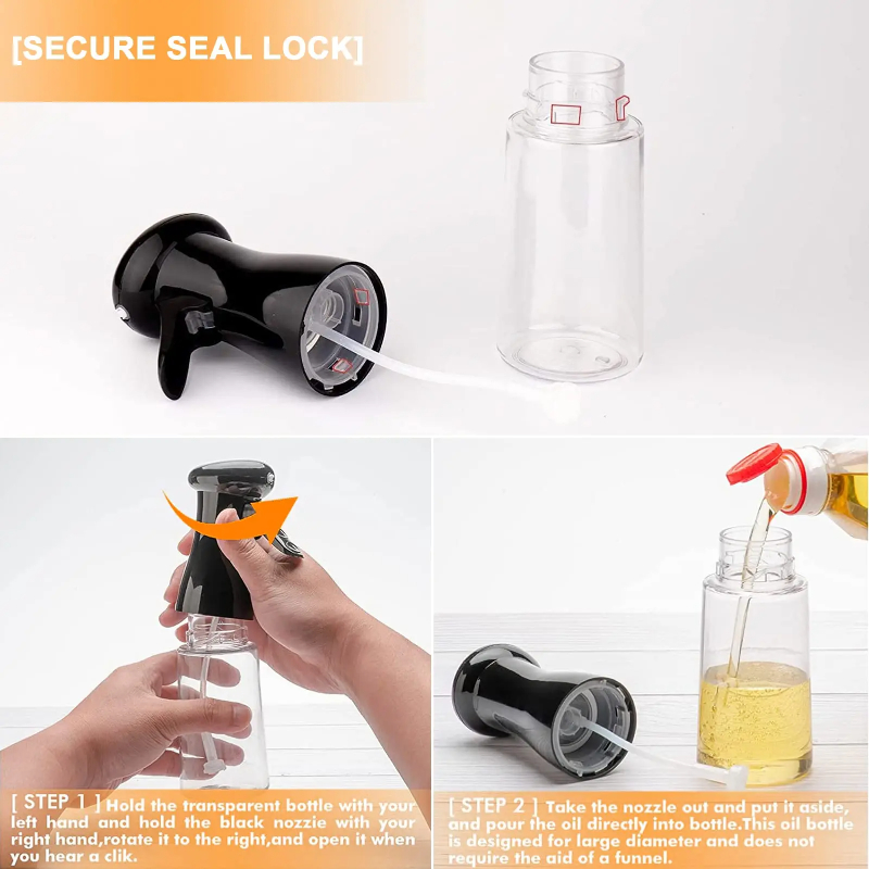 زجاجة رذاذ الزيت للطبخ المطبخ  - مراجعة Kitchen Gadgets Oil Spray وسعره