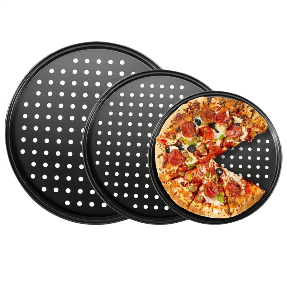 مجموعة صواني بيتزا مثقبة من ال - مراجعة Pizza Stone Baking وسعره
