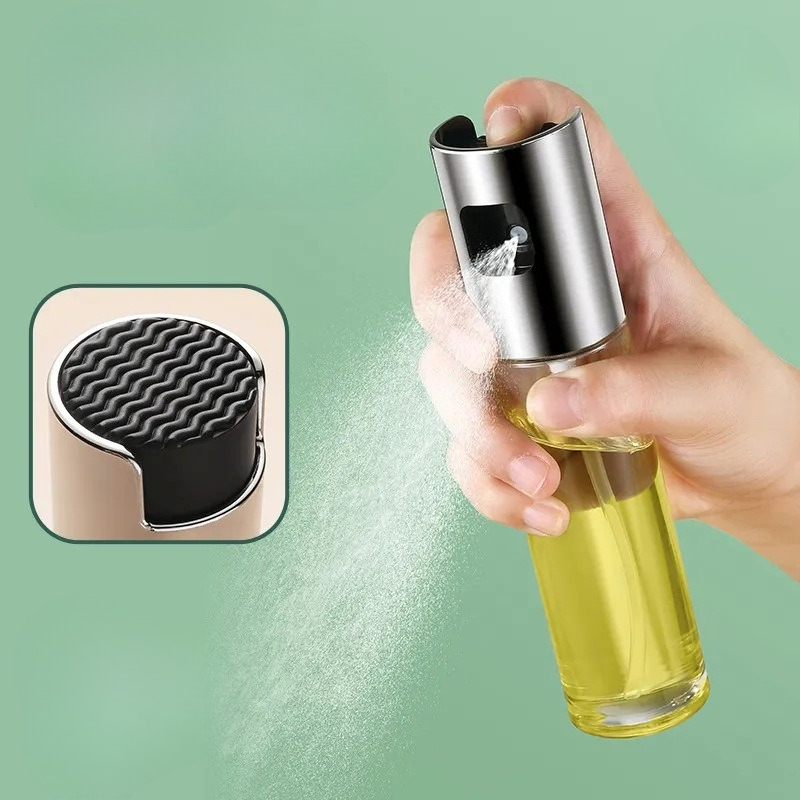 بخاخ زيت زجاجي للطبخ رذاذ الزي - مراجعة Kitchen Gadgets Oil Spray وسعره