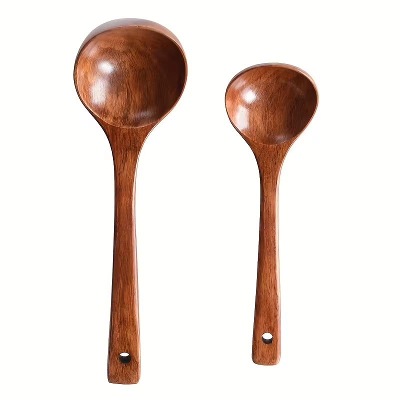 1 قطعة ملعقة طبخ خشبية غير لاص - مراجعة Kitchen Gadgets On Sale وسعره