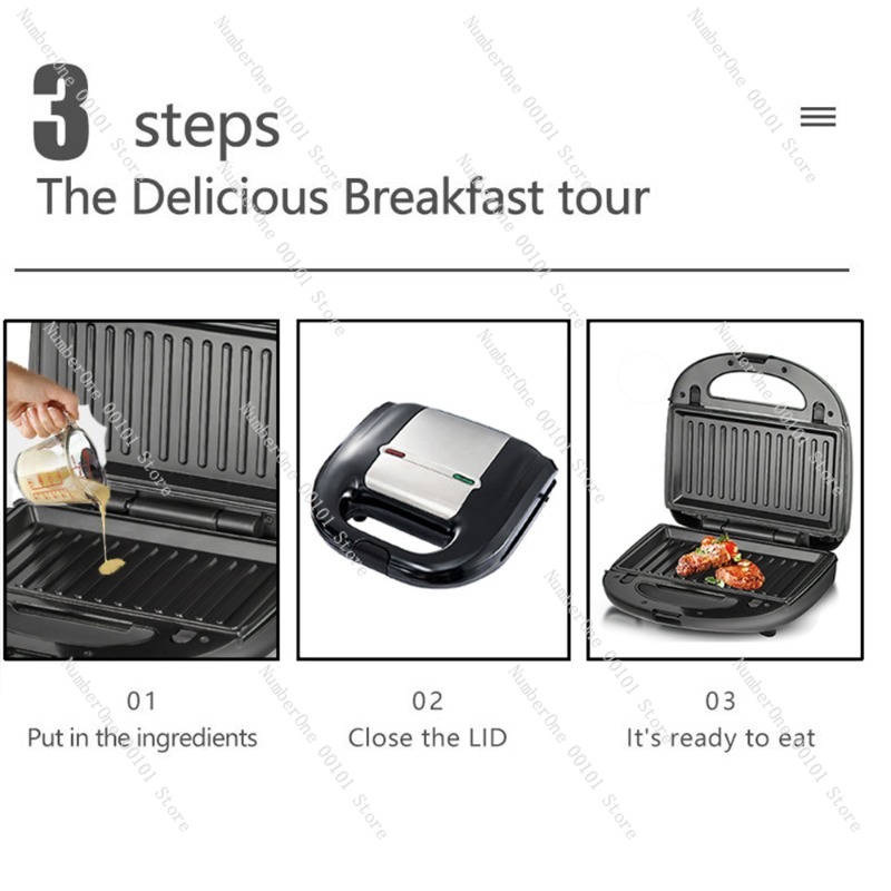 جهاز صنع الساندويتشات والدونات - مراجعة Breakfast Sandwich Maker وسعره
