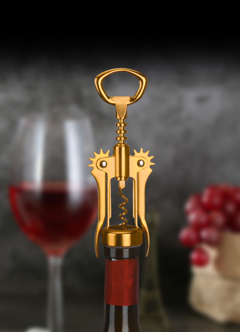 فتاحة زجاجات نبيذ ذهبية داكنة  - مراجعة Kitchen Gadgets Gold وسعره